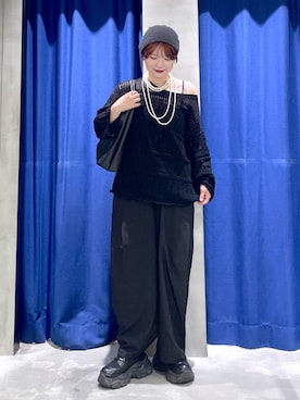 「PAGEBOY（ページボーイ）のアイテム（スラックス）」を使った、Natsukii/나츠키さん（レディース・164cm）の春コーディネート