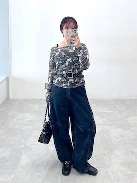 「PBLIM（ページボーイリム）のアイテム」を使った、Natsukii/나츠키さん（レディース・164cm）の夏コーディネート
