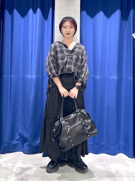「PAGEBOY（ページボーイ）のルーズサマービーニー（ニットキャップ/ビーニー）」を使った、Natsukii/나츠키さん（レディース・164cm）の夏コーディネート