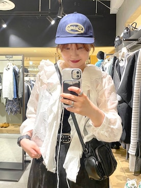 「PBLIM（ページボーイリム）のアイテム（キャップ）」を使った、Natsukii/나츠키さん（レディース・164cm）の春コーディネート