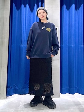 「アイテム（スウェット）」を使った、Natsukii/나츠키さん（レディース・164cm・20代）の夏コーディネート