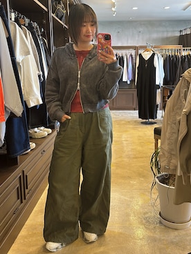 「PAGEBOY（ページボーイ）のアイテム（トップス）」を使った、Chihiroさん（レディース・155cm）の春コーディネート