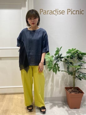 「CLOCHE（クロシェ）のアイテム」を使った、Paradise Picnicさん（レディース・160cm）の春コーディネート