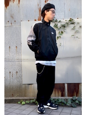 「adidas（アディダス）のアイテム（ブルゾン）」を使った、T .Kさん（メンズ・176cm）の秋コーディネート