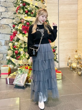 nonokaさんの「ティアードチュールスカート」を使ったコーディネート
