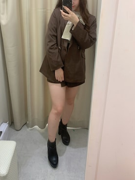 ゆみなさん（レディース・158cm）の秋コーディネート