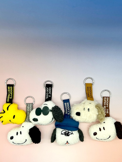 PEANUTS キーホルダー PEANUTS/ピーナッツ フェイスタグマスコット