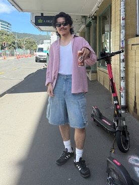 「アイテム（イヤーカフ）」を使った、和団子さん（メンズ・170cm）の秋コーディネート