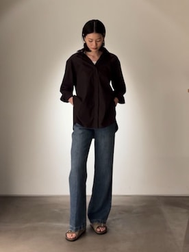 「JAMES PERSE（ジェームスパース）のアイテム」を使った、TOMORROWLAND_kitaoさん（レディース・172cm）の夏コーディネート