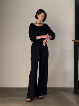 「JAMES PERSE（ジェームスパース）のアイテム（シャツ/ブラウス）」を使った、TOMORROWLAND_kitaoさん（レディース・172cm）の夏コーディネート