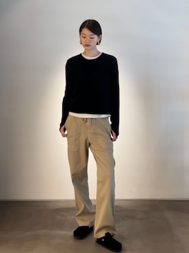 「クルーネックニット」｜TOMORROWLAND_kitaoさん（レディース・172cm）の秋コーディネート