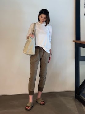 「JAMES PERSE（ジェームスパース）のアイテム」を使った、TOMORROWLAND_kitaoさん（レディース・172cm）の秋コーディネート