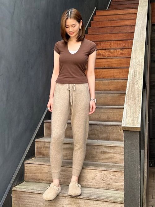 リサイクルカシミヤ トラックパンツ WRBC1047（その他パンツ）｜JAMES