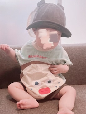 「アイテム（Tシャツ/カットソー）」を使った、sonmaさん（キッズ・70cm）の夏コーディネート