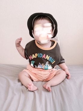 「アイテム（Tシャツ/カットソー）」を使った、sonmaさん（キッズ・70cm）の夏コーディネート