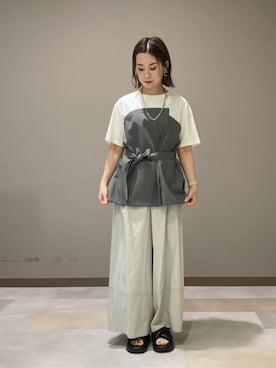 「コムサ」｜COMME CA OFFICIALさん（レディース・154cm）の夏コーディネート