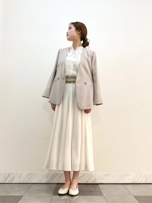 セール】【セットアップ対応】アチェローザダブルクロス ノーカラー