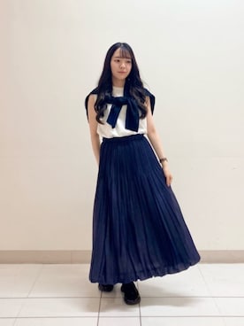 「K.T KIYOKO TAKASE（キヨコタカセ）のアイテム」を使った、COMME CA OFFICIALさん（レディース・160cm）の夏コーディネート