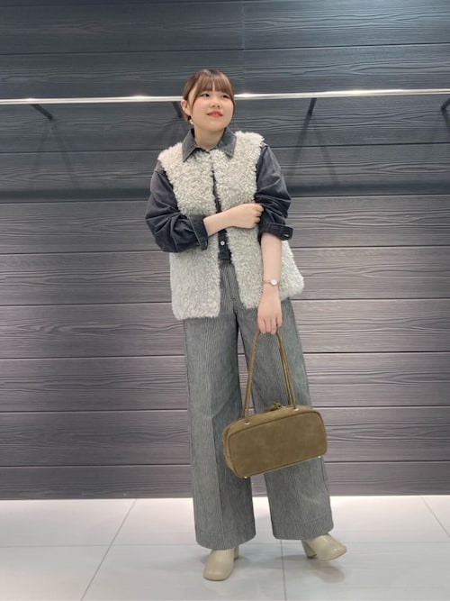 7.5ozデニム クロップドシャツ（シャツ/ブラウス）｜COMME CA Wardrobe