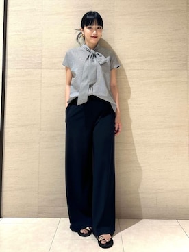 「COMME CA（コムサ）のアイテム」を使った、COMME CA OFFICIALさん（レディース・161cm）の夏コーディネート