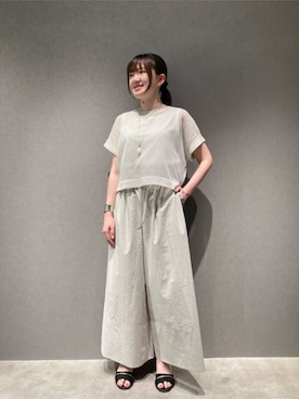 「アイテム（アンサンブル）」を使った、COMME CA OFFICIALさん（レディース・165cm）の夏コーディネート