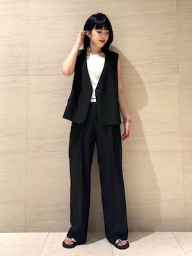 「コムサ」｜COMME CA OFFICIALさん（レディース・161cm）の夏コーディネート
