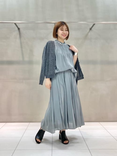 カーディガン ラメリネンニット カーディガン レディース ラメリネンニット カーディガン（10-30IK06-205）｜K.T キヨコ