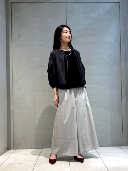 セール】コットンタイプライター ギャザーワイドパンツ（その他