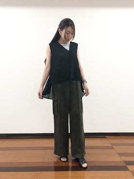 「K.T KIYOKO TAKASE（キヨコタカセ）のアイテム」を使った、COMME CA OFFICIALさん（レディース・161cm）の夏コーディネート