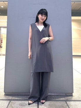 「コムサ」｜COMME CA OFFICIALさん（レディース・161cm）の夏コーディネート