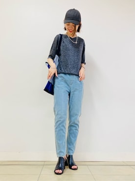 「K.T KIYOKO TAKASE（キヨコタカセ）のアイテム」を使った、COMME CA OFFICIALさん（レディース・167cm）の夏コーディネート
