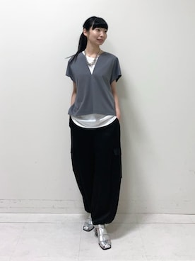 「コムサ」｜COMME CA OFFICIALさん（レディース・162cm）の夏コーディネート