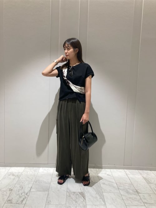 K.T KIYOKO TAKASE（K.T キヨコ タカセ） ストール マフラー 線画風