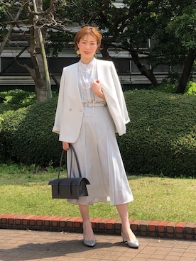 「コムサ」｜COMME CA OFFICIALさん（レディース・166cm）の夏コーディネート