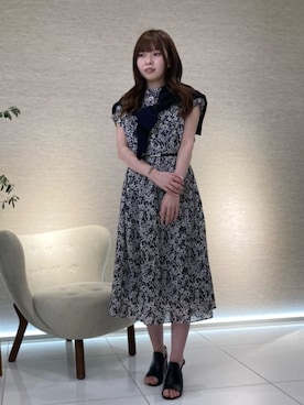 「K.T KIYOKO TAKASE（キヨコタカセ）のアイテム」を使った、COMME CA OFFICIALさん（レディース・160cm）の夏コーディネート