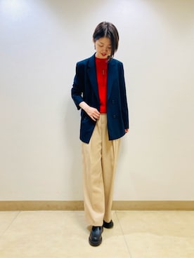 「アイテム（アンサンブル）」を使った、COMME CA OFFICIALさん（レディース・167cm）の秋コーディネート