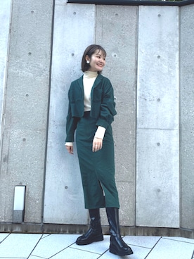 Airi Nozawaさん（レディース・173cm）の秋コーディネート