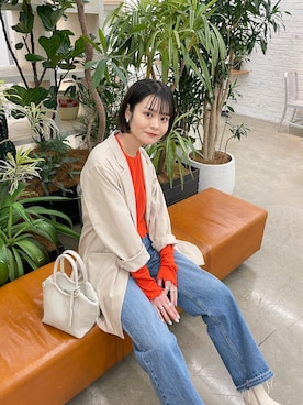 「kastane_ootd」｜「アイテム（ジャケット/アウター）」を使った、Airi Nozawaさん（レディース・173cm）の春コーディネート