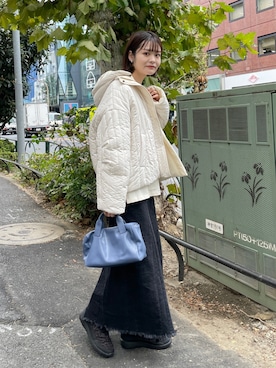 「kastane_ootd」｜「アイテム（その他アウター）」を使った、Airi Nozawaさん（レディース・173cm）の秋コーディネート