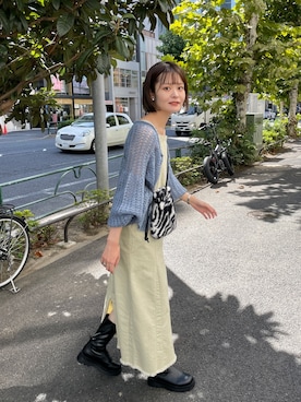 Airi Nozawaさん（レディース・173cm）の秋コーディネート