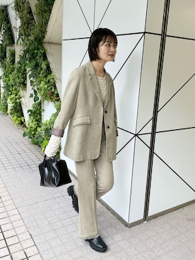 Airi Nozawaさん（レディース・173cm）の秋コーディネート