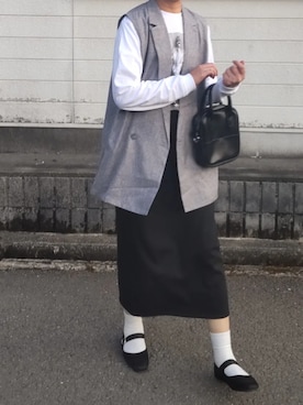 ぷりん.さん（レディース・170cm）の春コーディネート