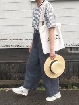 「EDIT Gris（エディットグリ）のアイテム」を使った、ぷりん.さん（レディース・170cm）の夏コーディネート