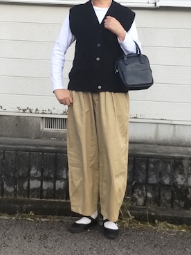 ベストを使った シンプルおしゃれが好き の人気ファッションコーディネート Wear