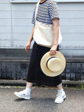 「EDIT Gris（エディットグリ）のアイテム」を使った、ぷりん.さん（レディース・170cm）の夏コーディネート