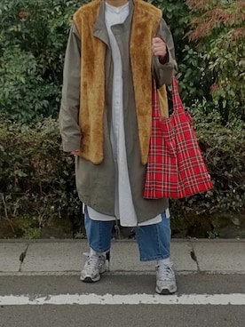 「frunco（フランコ）のアイテム」を使った、ぷりん.さん（レディース・170cm）の春コーディネート