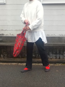 「frunco（フランコ）のアイテム」を使った、ぷりん.さん（レディース・170cm）の冬コーディネート