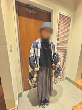 「新年一発目」｜「アイテム（アクセサリー）」を使った、ntn727さん（レディース・163cm）の冬コーディネート