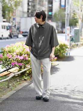 「PUBLIC TOKYO（パブリックトウキョウ）のアイテム（ブルゾン）」を使った、Kosuke Sugitaさん（メンズ・177cm）の春コーディネート