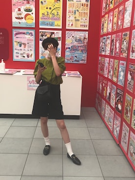 「ESPERANZA（エスペランサ）のアイテム（ローファー）」を使った、na’mさん（レディース・161cm）の夏コーディネート